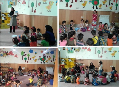 برنامه‌های قصه خوانی برای کودکان در کتابخانه شهید آیت اله مدنی کازرون
