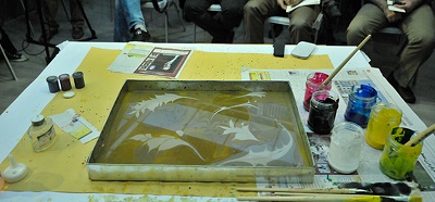 کارگاه ساخت کاغذ ابری در کتابخانه و موزه ملی ملک