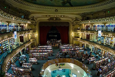 مجلل‌ترین کتابفروشی جهان در کشور آرژانتین+عکس
