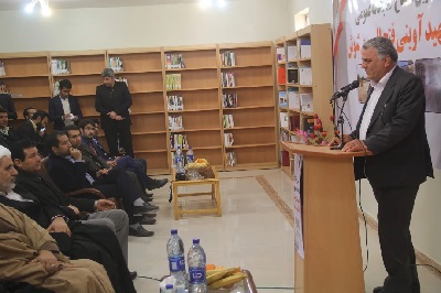 افتتاح کتابخانه عمومی شهید آوینی در منطقه مرزی غرب کرخه در استان خوزستان 