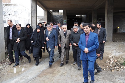 بازدید وزیر فرهنگ و ارشاد اسلامی از پروژه کتابخانه مرکزی نوشهر