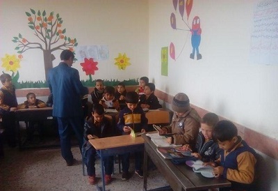 اجرای طرح یک ساعت با کتاب در مدارس شهر قاسم آباد بخش زوزن خواف