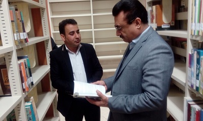 معاون فرماندار اسلامشهراز کتابخانه عمومی امیرالمومنین علی(ع) بازدید کرد