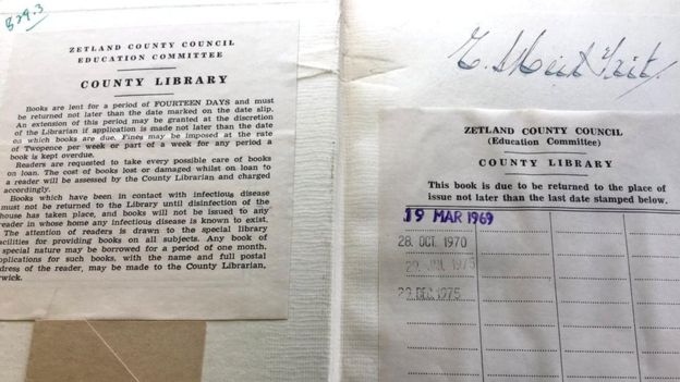کتابی که بعد از 40 سال به کتابخانه بازگردانده شد