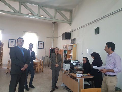 حضور مدیرکل کتابخانه‌های عمومی استان سمنان در کتابخانه‌های عمومی بخش بسطام 