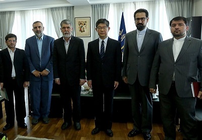 دیدار صالحی، وزیر فرهنگ و ارشاد اسلامی با سفیر ژاپن در تهران