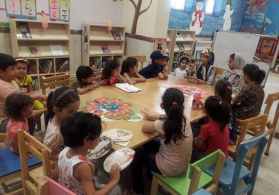 حضور فعال کودکان کتابخانه امام علی(ع) در مسابقه نقاشی