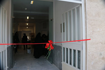  مراسم افتتاح کتابخانه عمومی «آدینه» چهارباغ در ساوجبلاغ 