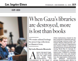 وقتی کتابخانه ها ویران می‌شوند، آنچه از دست می‌رود بسیار بیشتر از کتاب است