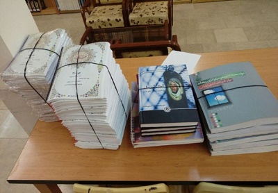  ٥٠ جلد کتاب بریل به مدرسه استثنایی استقلال شهر گلستان تهران اهداء شد