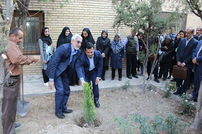 کاشت نهال به یاد پوری سلطانی