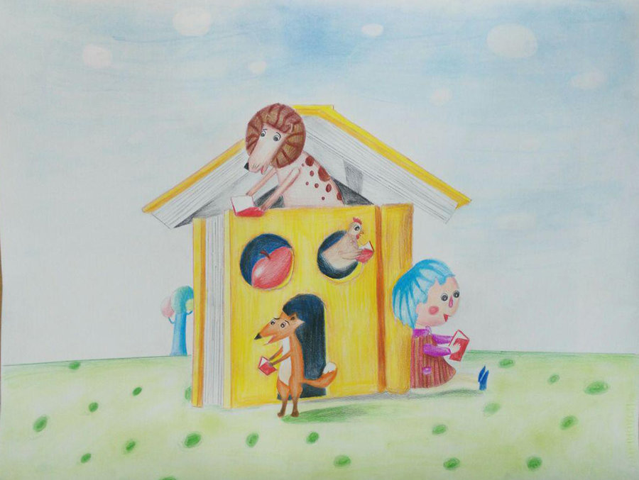 نمایشگاه نقاشی در کتابخانه عمومی بندمُلا هرمزگان برپا شد