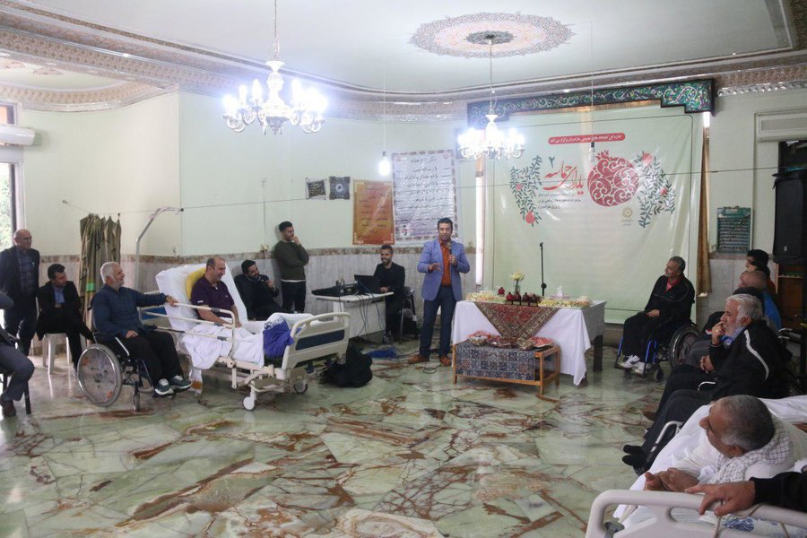 ویژه‌برنامه یلدای حماسه در آسایشگاه جانبازان امام علی (ع) ساری