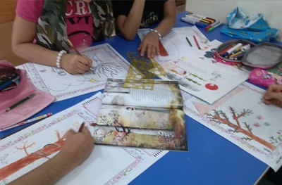 برگزاری مسابقه نقاشی از منابع هشتمین جشنواره کتابخوانی رضوی در مسجدسلیمان خوزستان