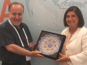 دیدار رئیس انجمن کتابداری ایران با رئیس ایفلا در یونان