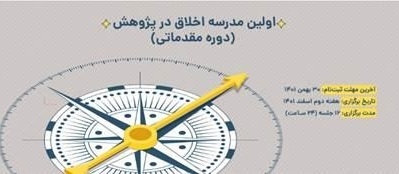 اولین مدرسه اخلاق در پژوهش برگزار می‌شود