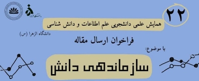 فراخوان ارسال مقاله به بیست و دومین همایش علمی دانشجویی علم دانشگاه الزهرا منتشر شد